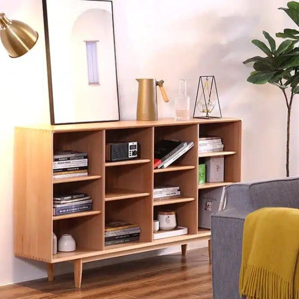 Wooden Bookcase For Living Rooms - Woplek Furniture